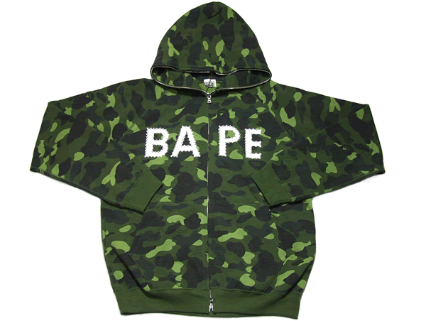 bape green hoodie